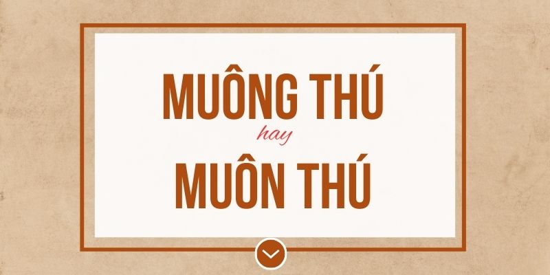 Muông thú hay muôn thú đúng chính tả? Ý nghĩa và mẹo ghi nhớ